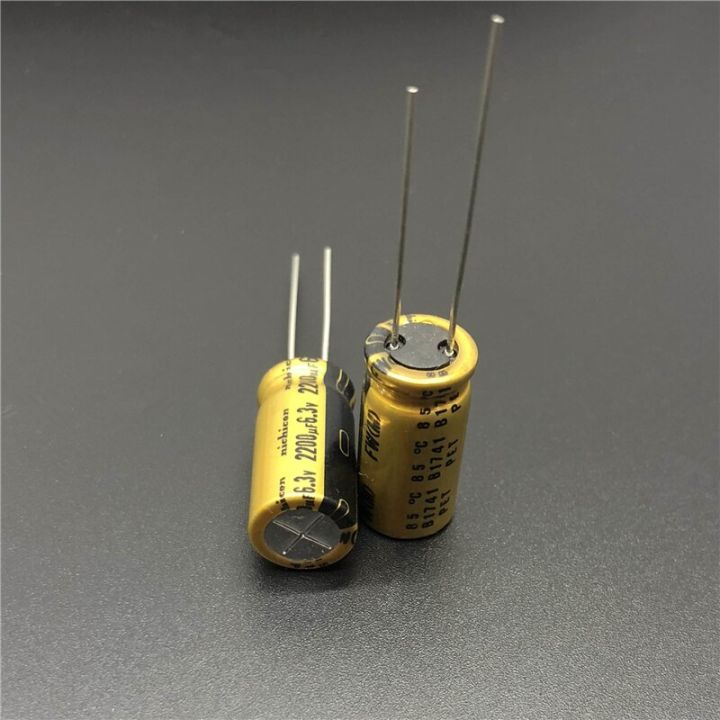 5pcs-20pcs-2200uf-6-3v-nichicon-fw-series-10x20mm-6-3v2200uf-hifi-audio-capacitor