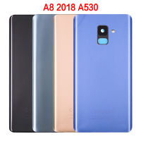 Baru untuk A530 A530F Samsung Galaxy A8 2018 A530 SM-A530F Bateri Belakang Belakang Pintu Kaca Panel Perumahan Kes Pelekat Ganti