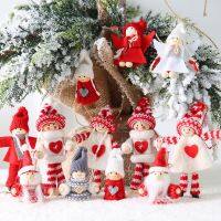 2pcs Merry Christmas Ornament Angel Dolls Xmas Tree Hanging Pendant Christmas Decorations for Home New Year Kids Gift Noel Natal