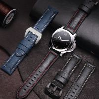 ▶★◀ Suitable for mens genuine leather watch straps suitable for PAM111 belt 441 accessories cowhide wrist strap Panerai Hamilton watch chain