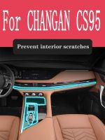 สำหรับ CHANGAN รถเก๋ง CS95 2021 2022ระบบนำทาง GPS ฟิล์มปกป้อง TPU ภายในรถยนต์อุปกรณ์เสริมสติกเกอร์ป้องกันการแผ่นฟิล์มกันรอย