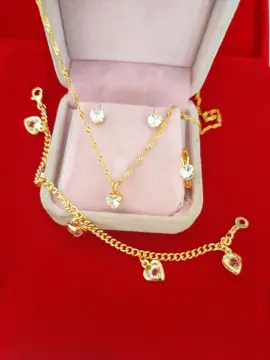 Unlistore PH 18K Saudi Gold Necklace with Pendant