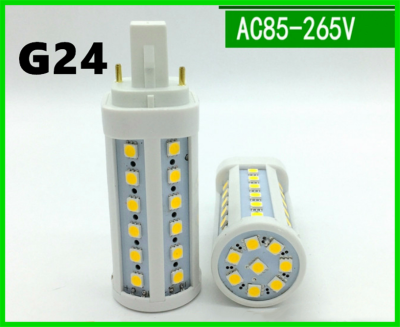 G24 หลอดไฟ LED 7 วัตต์ 9 วัตต์ G24 LEDแสงวอร์ม ข้าวโพดหลอดไฟโคมไฟแสง SMD 5730 สปอตไล 360 องศา AC85-265V แนวนอนเสียบแสง