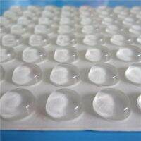 100pcs Transparent Soft Silicone Wall Protector Self-adhesive Door Handle Bumper Protective Plug Non-slip Round Doors Stop Pads