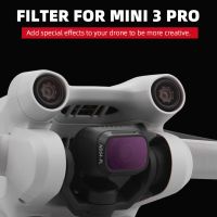 Aluminum Alloy ND16 ND32 ND64 Filters Glass Protection Glass Lens Protective Filter Drone Accessories for DJI Mini 3 Pro Adhesives Tape