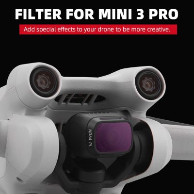 Aluminum Alloy ND16 ND32 ND64 Filters Glass Protection Glass Lens Protective Filter Drone Accessories for DJI Mini 3 Pro Filters