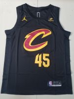 ผู้ชายขายร้อน2022-23 Cleveland Cavaliers #45 Donovan Mitchell Swingman Jersey-แดง/ขาว/ดำ