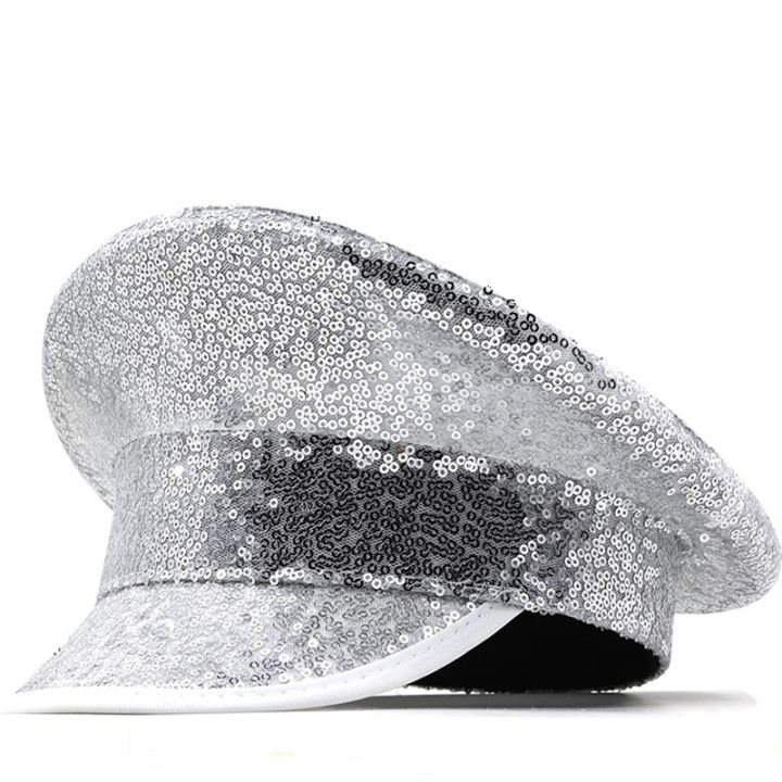 แฟชั่น2023-หมวกสตรีชุดปักเลื่อมจ่าปาร์ตี้สละโสด