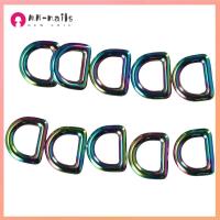 MN-NAILS 10pcs โลหะผสมอัลลอยด์ หัวเข็มขัด D-ring สีทองทอง 3108มม. แหวน D แหวน D สำหรับสายรัดกระเป๋า แหวนรูปตัว D ขนาด1นิ้ว งานฝีมือผ้าเย็บด้วยมือ