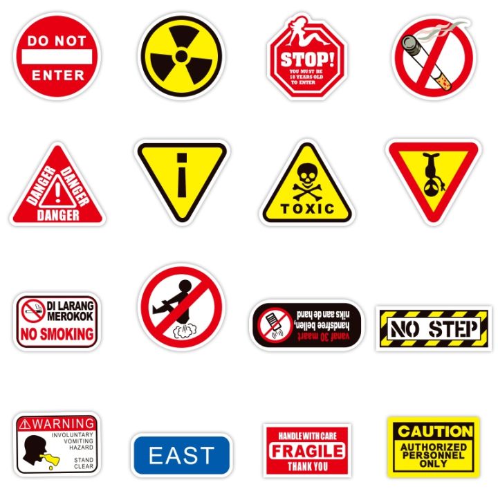 50-pcs-warning-signs-stickers-for-laptop-motorcycle-bike-luggage-guitar-home-decor-diy-danger-banning-reminder-funny-sticker