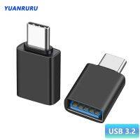 60W 3A USB 3.2 To Type C Adapter TypeC Male To USB Female Converter Fast Charging Data Transfer For PC Laptop Xiaomi Huawei