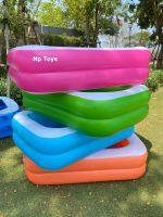 Np Toys สระว่ายน้ำเป่าลม สระว่ายน้ำเด็ก สีสันสดใส ทรงสี่เหลี่ยม (ขนาด150*100*40ซม.) No.SP-150