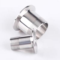 1PCS DN8 DN15 DN20 DN25 DN32 BSP Sanitary Stainless Steel SS304 Tri Clamp Male Threaded Pipe Fitting Adapter 1/2 quot; 3/4 quot; 1 quot; 1 1/4 quot;