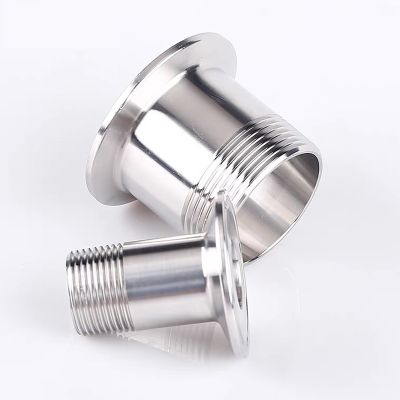 1PCS DN8 DN15 DN20 DN25 DN32 BSP Sanitary Stainless Steel SS304 Tri Clamp Male Threaded Pipe Fitting Adapter 1/2 3/4 1 1-1/4