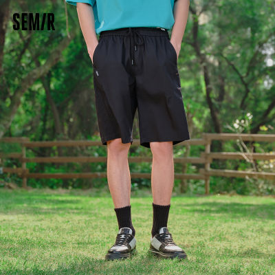 Semir กางเกงลำลองฤดูร้อน2023ใหม่ผู้ชายเย็นแฟชั่นสไตล์ผู้ไปทำงานต้านเชื้อแบคทีเรียกางเกงขาสั้นทุกวัน