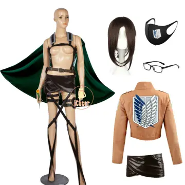 Attack on Titan The Final Season Levi Ackerman Cosplay Costume Wig