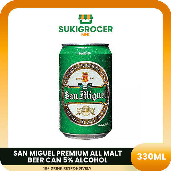 San Miguel Premium All Malt Beer Can 5 Alcohol 330ml Lazada Ph 1818