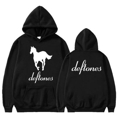 Punk Rock Band Deftones Hoodies White Pony Music Album Print Fashion Retro Hoodies Oversized Sweatshirt Streetwear Unisex Size XS-4XL