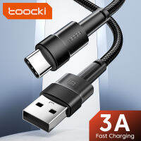 Toocki 3A USB Type C สายสำหรับ Huawei Honor Fast Charger Charger USBC Type-C สำหรับ Xiaomi Poco X3 oneplus Samsung ข้อมูล-sheguaecu