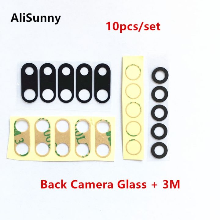 Alisunny กระจกกล้องถ่ายรูปหลัง10ชิ้นสำหรับ Iphone 7 8 Plus 6 6S 6Plus 7Plus X Xr Xs Max ฝาปิดกล้องมองหลังเลนส์ส่วนที่ยึดสติกเกอร์3M