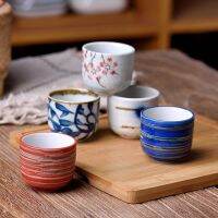 1pc Japanese-style Ceramic Wine Cup Retro Household Sake Cup Pottery Hongfu Master Personal Tea Cups Small Water Mug Tasting Cup