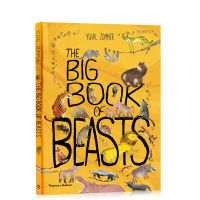 The big book of beasts childrens Animal Science Books English Enlightenment hundred flowers large picture book hardcover large open book exquisite illustrations