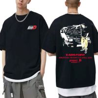 Anime Fujiwara Takumi Tshirt Men Manga Drift Car Tees Initial D Toyota 1985s AE86 Fcmvf Sprinter Trueno Gt Apex Print T-shirt