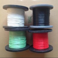 UL10064 36 34 32 30 28 26AWG ไมโครทีฟโลที่ติดอยู่นุ่มลวดประสานสายเคเบิลชุบดีบุก PTFE ที่นำความร้อนได้สูง