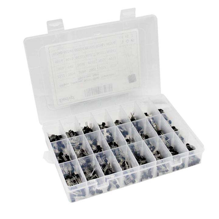 Tegg 200pcs TO-92 Transistor Assorted Kit 10 Values DIY Electronic