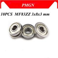 【Sleek】 10Pcs ABEC-5 MF83ZZ MF83 ZZbearing Flanged Bearing 3X8X3 Mm Miniature หน้าแปลนลึก Groove แบริ่ง3 * * * * * * * 8*3