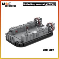 ชุดอาวุธทหาร LCAC 100Class เครื่องบินรบกันกระแทกด้วยอากาศของเล่นเทคโนโลยีหุ่นประกอบบล็อคก่อสร้าง