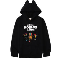 [ในสต็อก] RO-LOXS แขนยาวเสื้อผ้าเด็กฤดูใบไม้ร่วงสาวการ์ตูนผ้าฝ้ายผสมเสื้อสวมหัวสบายๆชุดด้านบนอะนิเมะ H Oodies ชายหญิง