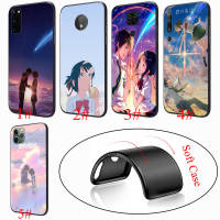 อ่อนนุ่ม Black เคสโทรศัพท์ หรับ iPhone XR 7 6s 6 11 5s XS 5 8 SE Max Plus X Pro ปก 536YX kimi no nawa anime