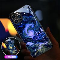 【อิเล็กทรอนิคส์ Nana Ko 】Dream Castle 7ไฟ Led สีเคสโทรศัพท์ Flash เรียกสำหรับ Huawei Mate 50 40 30 Pro P60 P50 P40 Nova 10 9 8 7เคสเรืองแสง