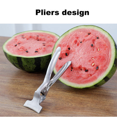 Stainless Steel Watermelon Opening Pliers Half Cut Tool Fruit Shop Clip Display Special Watermelon Cracking