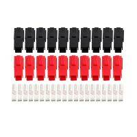 10Pairs/lot 30/45A Amp 600V Power Marine Connector Pole Red Black For Anderson Powerpole