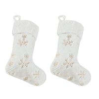 Plush Snowflake Christmas Socks Christmas Gift Socks Children Socks Supplies Can Be Wall-