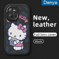 Dienya เคสสำหรับ Realme C35,เคสโทรศัพท์หนังนิ่มลายการ์ตูนเฮลโลคิตตี้น่ารัก50A C31เคสป้องกันกล้องเคสสีกันกระแทกขอบนิ่ม