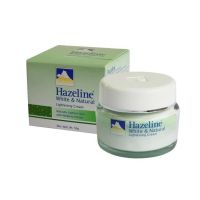 ? ครีมภูเขา กระปุกเขียว เฮสลีนไวท์ &amp; เนเชอรัล ไลท์เทนนิ่ง ครีม Hazeline White &amp; Natural Cream 50g