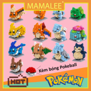 Đồ Chơi Lego 3D Lắp Ráp Mô Hình Pokemon Kèm Bóng Pokeball