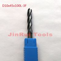 【✆New✆】 jinlan7363036 1ชิ้น10มม. D10 * 45 * D10 * 100 Hrc55 3ร่องดอกสว่านดอกกัดหยาบสำหรับบิทเราเตอร์ซีเอ็นซีเครื่องตัดมิลลิ่งเครื่องมือมีด Fresa