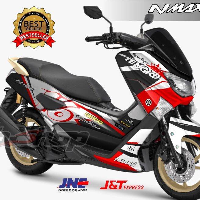 Decal Yamaha NMAX Sticker variasi Merah Putih | Lazada Indonesia