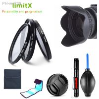 58mm Filter UV CPL ND4 Lens Hood Cap Cleaning Pen for Canon EOS 90D 250D 200D 2000D 1500D 1300D 1200D 100D Camera / 18-55mm lens