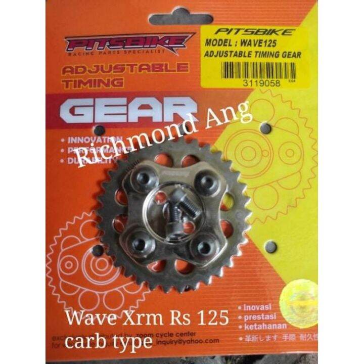 racing adjustable cam timing gear sprocket wave xrm 110 125 rs Lazada PH