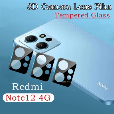 ฟิล์มป้องกันกล้องสำหรับ Redmi Note12 Note 5G 12ProPlus Note12Turbo Note12S-4G เลนส์ HD ปกป้องป้องกันทุกส่วน3มิติกระจกนิรภัยป้องกันป้องกันเลนส์กล้องถ่ายรูป