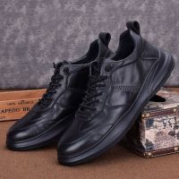 【Ready】? Original single mens shoes full cowhide trendy shoes all-match mens sports shoes breathable casual shoes soft-soled leather shoes mens genuine leather