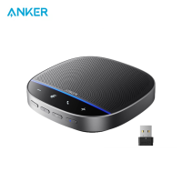 Anker PowerConf S500 Speakerphone with Zoom Rooms and Google Meet Certifications Type-C Conference Speaker Bluetooth Speakerphone for Conference Room Conference Microphone with Premium Voice Pickup POWER INFINITE