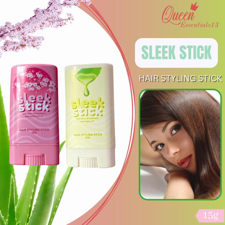Authentic SLEEK STICK Hair Styling Wax With Aloe Vera Extract Argan Oil