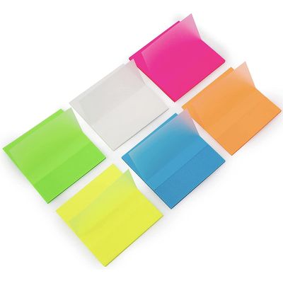 600 Sheets Transparent Sticky Notes,12Pad Clear Sticky Notes 3 X 3 Inches for Annotating Books, Waterproof Self-Adhesive