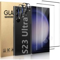 [2 2]Fingerprint Tempered Glass Film Shield Protector for S23 Ultra 5G 6.8 Camera